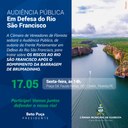 AUDIÊNCIA PÚBLICA EM DEFESA DO RIO SÃO FRANCISCO
