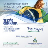 CONVITE PARA SESSÃO ORDINÁRIA