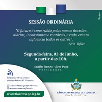 CONVITE SESSÃO ORDINÁRIA