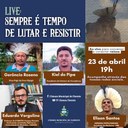 LIVE: SEMPRE É TEMPO DE LUTAR E RESISTIR 